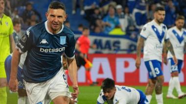 Racing le ganó a Vélez en la ida de los cuartos de final de la Copa Libertadores
