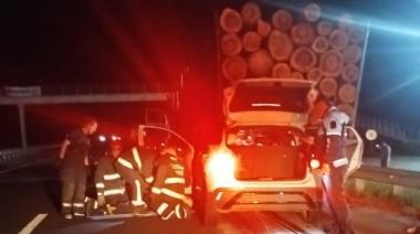 Grave siniestro en la Autopista 7: un hombre fue trasladado inconsciente al Hospital de Junín