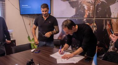 Firman un nuevo convenio para concluir una obra de tratamiento de efluentes líquidos