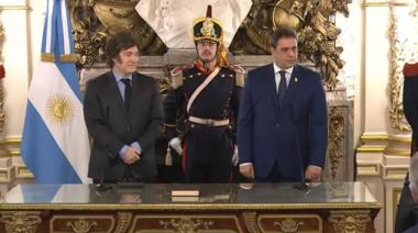Lisandro Catalán juró como ministro del Interior: “Somos optimistas, el futuro del país va a ser bueno”