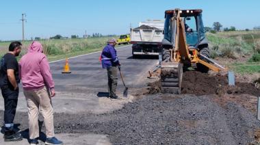 El Gobierno Provincial y el Municipio de Alem concretaron trabajos de reparación en la Ruta 50