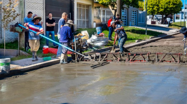 Avanzan las obras de pavimentación en el barrio San Francisco