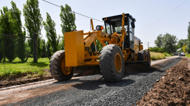 Iniciaron las obras de consolidado de calles en el barrio Las Rosas