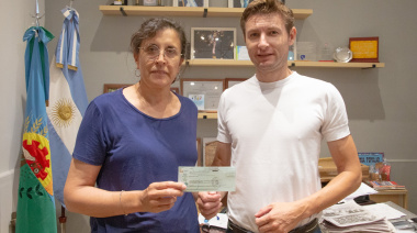 Ferraris entregó un subsidio a la Escuela Agraria 1 de Colonia Alberdi