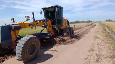 Avanzan los trabajos de mantenimiento en caminos rurales de Chacabuco
