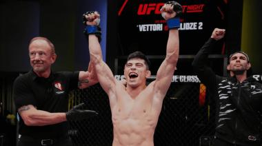Histórico: Kevin Vallejos es el tercer argentino en los rankings de la UFC