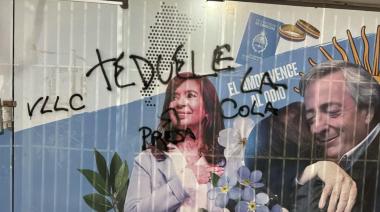 Repudio ante las pintadas de odio que sufrió la Unidad Básica de “La Cámpora” Junín