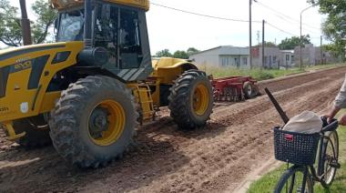 Arenaza: avanzan las obras de estabilizado y mejora de calles