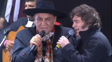 Jesús María: Javier Milei cantó “Amor Salvaje” con el Chaqueño Palavecino y le agradeció a Córdoba