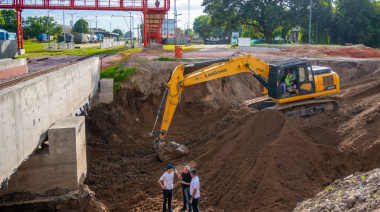 Avanzan los trabajos de tunelización en la obra del paso bajo nivel en Junín