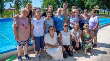 Fiorini destacó el impacto de las colonias para adultos mayores durante su visita al Club Origone