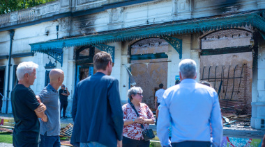 Autoridades provinciales avanzan en la recuperación de la Estación de Ferrocarril de Alberdi