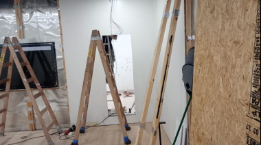 Chacabuco: avanza la adecuación de la sala para el nuevo resonador en el Hospital Municipal