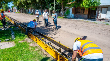 Avanzan las obras de cordón cuneta en el barrio La Merced con financiamiento compartido
