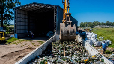 Junín envió ocho toneladas de vidrio reciclado para su reinserción en la industria