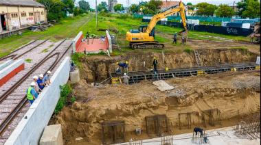 Junín: avanza la obra del paso bajo nivel y aseguran que cumple con los plazos previstos