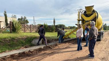 El Municipio avanza con obras de cordón cuneta y proyecta nuevas intervenciones en el distrito.