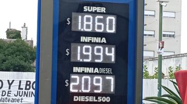 Las naftas subieron otro 4% y la súper ya supera los $1.850 en Junín