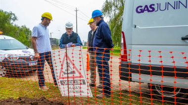 Extienden la red de gas natural en los barrios Cerrito Colorado y Proyecto Alvear