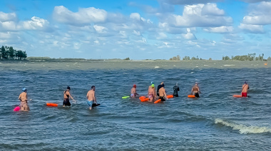 Junín fue sede de la primera clínica de natación en aguas abiertas en el Parque Natural Laguna de Gómez