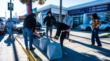 El Municipio de Junín refuerza la infraestructura urbana en paradas de colectivo