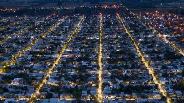 Lincoln completó la colocación de luminarias LED en Barrio Norte