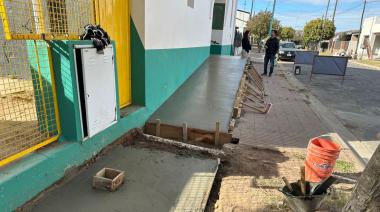 Construyen una rampa de acceso en el Jardín de Infantes 901 para mejorar la accesibilidad