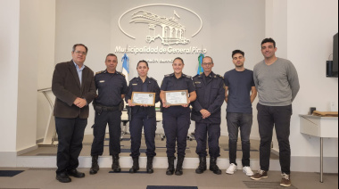 El Municipio de General Pinto reconoció a dos policías que salvaron la vida de una beba de ocho meses