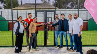 El Club Independiente inauguró nuevas canchas de pádel con acompañamiento del Municipio