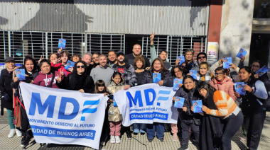 Movimiento Derecho al Futuro realizó una jornada de militancia en las 15 comunas porteñas