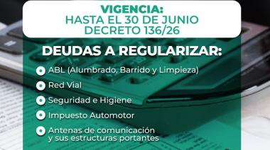 General Arenales mantiene vigente un plan especial de regularización de deudas hasta el 30 de junio
