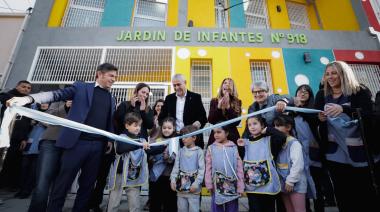 Kicillof inauguró en Avellaneda el nuevo edificio del Jardín de Infantes N°918