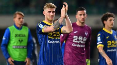 Nicolás Valentini no pudo evitar el descenso de Hellas Verona en Italia