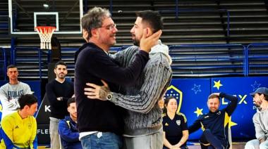 Juan Antonio Abdala presentó su libro en Boca y compartió una jornada junto a “Panda” Scala