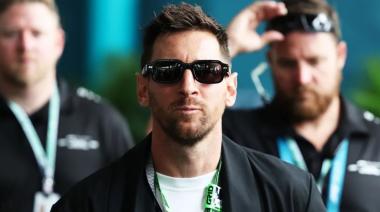 Messi revolucionó el paddock de la Fórmula 1 en Miami para ver la carrera de Colapinto