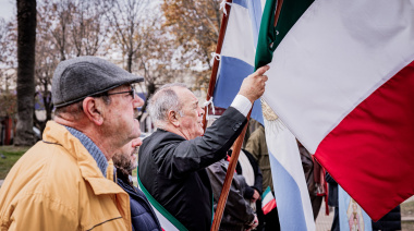Los Toldos conmemoró el 80° aniversario de la República Italiana con un acto en Plaza Rivadavia