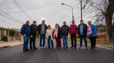 El Municipio avanza con el plan de asfalto y suma nuevas cuadras pavimentadas en el barrio La Celeste