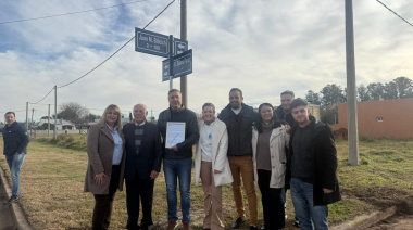 Juan Miguel Bilicich ya tiene una calle con su nombre en Arribeños