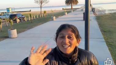 "¡Qué shico!": La Chochi visitó Junín, pescó pejerreyes y los cocinó a la vera de la Laguna de Gómez