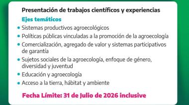 Convocan a presentar trabajos y experiencias para el 2° Congreso Provincial de Agroecología
