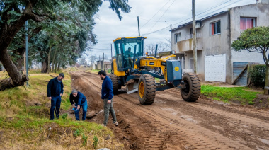 Fiorini destacó el trabajo conjunto para mejorar el escurrimiento y la transitabilidad en los barrios Ricardo Rojas y Emilio Mitre