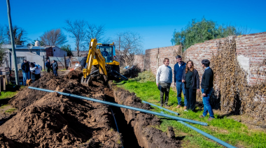El Municipio de Junín amplió la red de agua potable en el barrio Mayor López