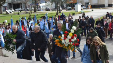 Chacabuco homenajeó al General José de San Martín con un acto oficial