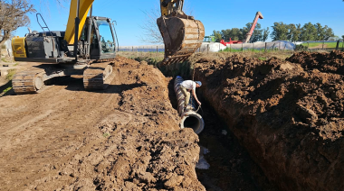 General Pinto renovó el sistema de alcantarillado para mejorar el escurrimiento de agua en Coronel Granada