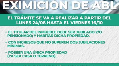 General Arenales habilita el trámite de eximición del ABL para jubilados y pensionados