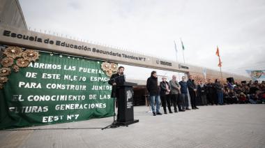 Kicillof inauguró el nuevo edificio de la Escuela Técnica N° 7 de Hudson