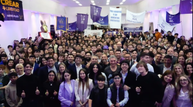 Pareja convocó a la militancia juvenil libertaria a consolidar el proyecto político de Milei en la provincia de Buenos Aires