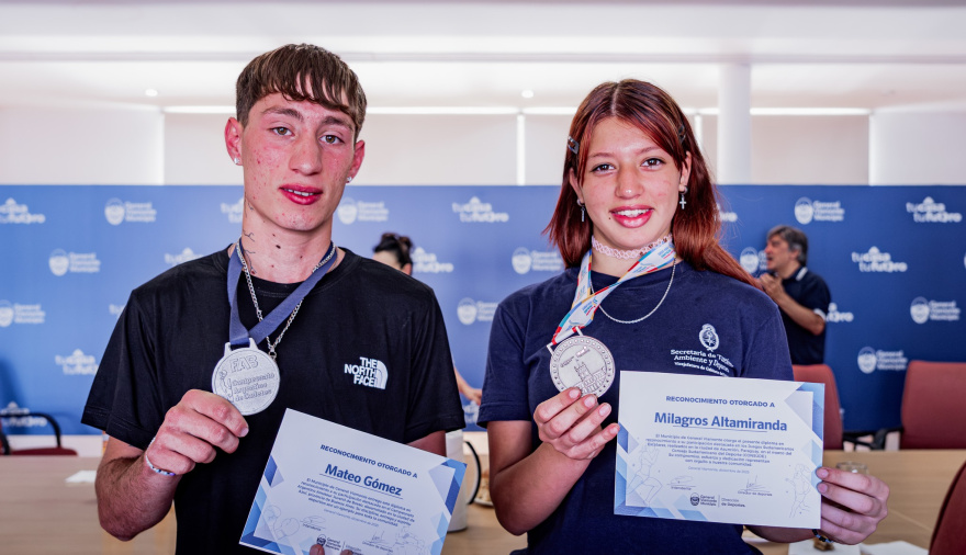 Reconocimiento a jóvenes deportistas de General Viamonte