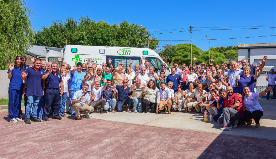 La Unidad Sanitaria de Roberts incorporó una nueva ambulancia