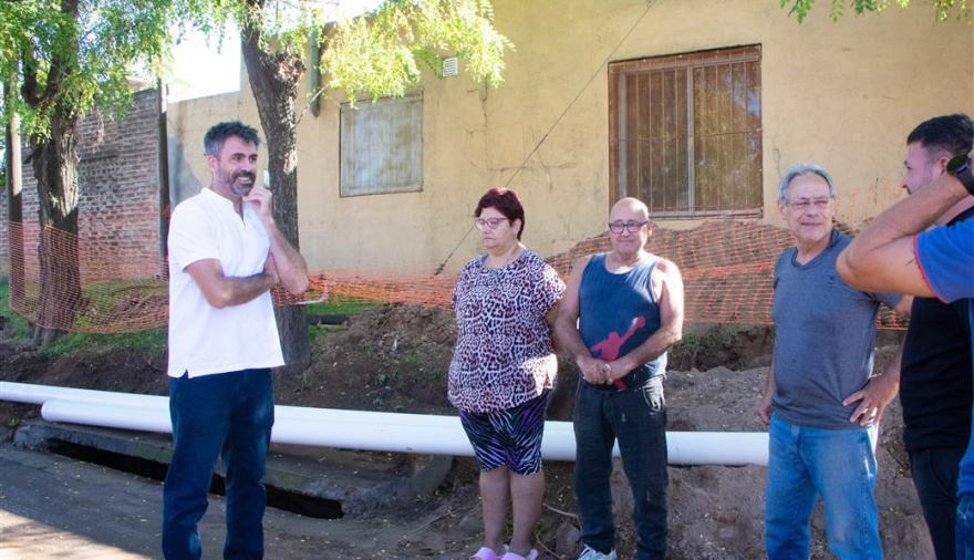 El Municipio concretó una nueva extensión de la red cloacal en el barrio Ricardo Rojas